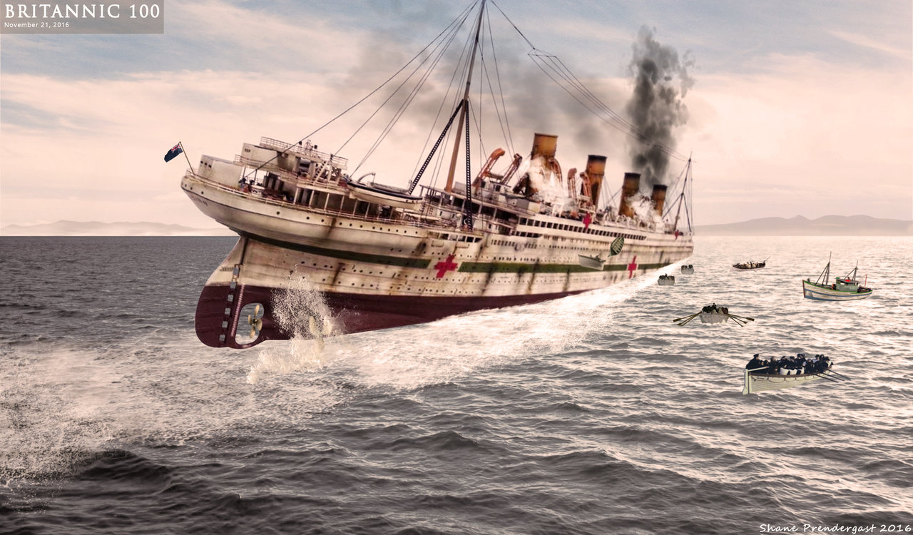 November 21, 1916, Britannic, the sister ship to the Titanic, sank.