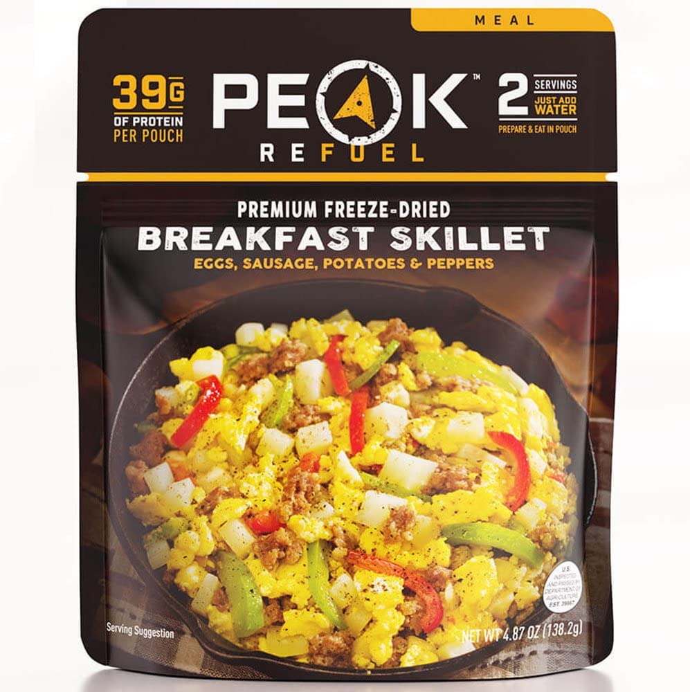 Peak Refuel Breakfast Skillet | Freeze Dried Backpacking and Camping Meals | Amazing Taste | Quick Prep Food