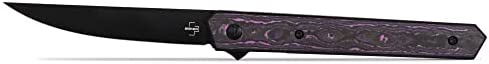 BÖKER PLUS Kwaiken Air – Minimalist and Ultra Light Weight EDC Pocket Knife, G10, Titanium, Cocobolo Handles, Designed by Lucas Burnley (Fat Carbon Purple Haze)