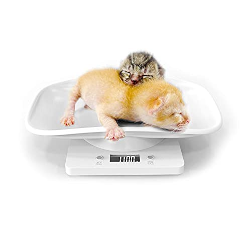 TAIGUJI Small Pet Scale for cat and Dog, Electronic Puppy Scales Kitchen Scale, Tray Portable Digital Scale for Small pet Hatching and Food Weighing, Add Automatic Peeling Function Automatic Shutdown
