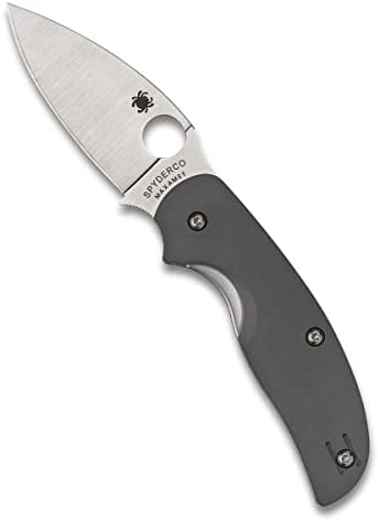 Spyderco Sage 1 Knife with 3″ Micro-Melt Maxamet Steel Blade and Cool Gray Peely-Ply-Textured G-10 Handle – PlainEdge – C123GPGY
