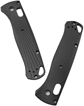 A Pair of Quality Brushed Scales Knife Handle Accessories Aluminum For Benchmade Bugout 535