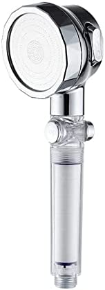 JAERB PP Cotton Filter Massage Shower Head with Stop Button High Pressure Purifier Water Saving Shower for Bathroom