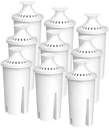 Filterlogic NSF Certified Pitcher Water Filter, Replacement for Brita Classic 35557, OB03, Mavea 107007, Replacement for Brita Pitchers Grand, Lake, Capri, Wave and More (Pack of 9)