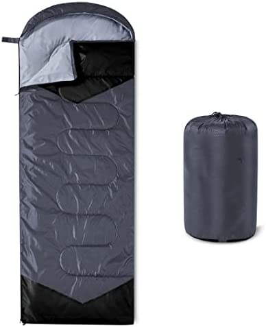 oaskys Camping Sleeping Bag – 3 Season Warm & Cool Weather – Summer Spring Fall Lightweight Waterproof for Adults Kids – Camping Gear Equipment, Traveling, and Outdoors