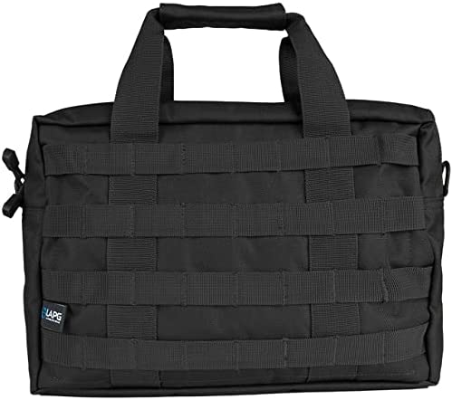 LA Police Gear MOLLE Gear Bag, Utility Bag, Small Bug Out Bag, Tactical Range Bag, Ammo Storage Bag – Black