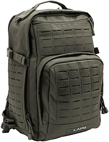 LA Police Gear Atlas 12 Hour Tactical Backpack for Men or Women, Large Tactical Backpack, Hiking Backpack, Bug Out Backpack – Black