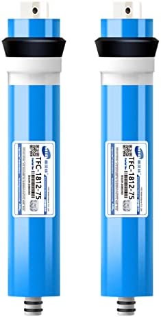 LGZY 2 Pieces RO Membrane TFC-2812-200GPD Reverse Osmosis Membrane Universal Compatible Replacement Water Filters for Home Undersink Water Filtration Replacement Parts,1812/75GPD