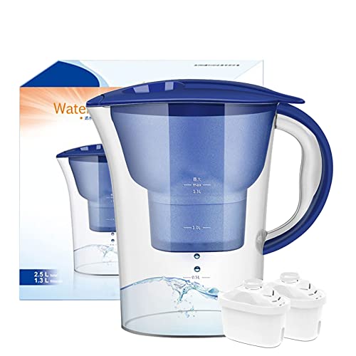 FAA Everyday Water Filter Pitcher,2.5l Water Purifier Pitcher,2 Filters Included,Bpa Free, Effectively Filter Out Rust,Sand,Lead,Residual Chlorine Substance for Drinking Water