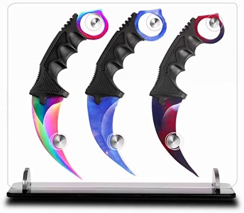 Link Knife Set of 4, Equipped with Tool Holder Fixed Blade Claw Knife CSGO Tactical Outdoor Camping Survival Knife with Sheath Multicolor