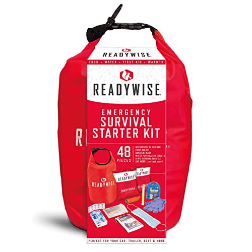 ReadyWise Emergency Survival Starter Kit, First Aid and Freeze-Dried Disaster Kit for Hurricane Preparedness, Camping Food, Prepper Emergency Supplies