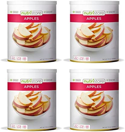 Nutristore Freeze Dried Fuji Apples | #10 Can Fruit | Perfect Healthy Snacks | Bulk Survival Emergency Food Storage Supply | Low Carb/Calorie Canned Supplies | Camping/Backpacking | 25 Year Shelf Life