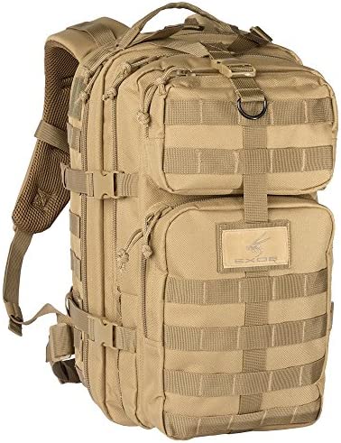 Exos Bravo Tactical Assault Hiking Camping Backpack Rucksack Bug Out Bag Daypack MOLLE Equipped Hydration Pack Compatible