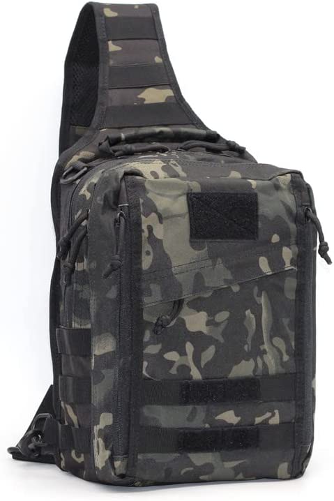VALORTAC Tactical EDC Sling Bag | Concealed Carry Shoulder Pack for Range, Travel, Hiking, Outdoor Sports | Heavy Duty 1050D Polyester