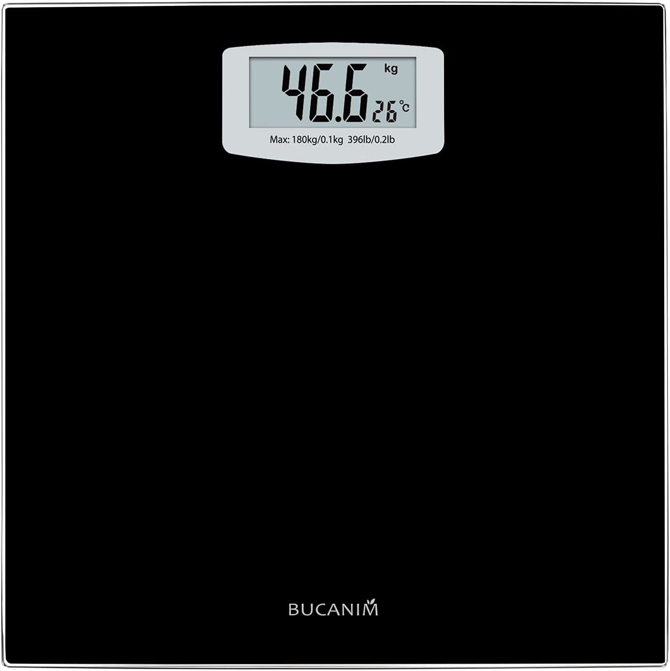 Scale for Body Weight Highly Accurate Digital Bathroom Scale with LCD Display Weight Scale High Precision Sensors for Body Weighing Up to 400 lbs Includes Batteries