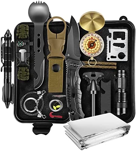 Gifts for Men Dad Husband, Christmas Day, Survival Kits 14 in 1,Survival Gear and Equipment, Cool Gadget, Birthday Gifts for Him Boy Boyfriend Teen Son Daughter Kids Women, for Hiking,Outdoor Camping
