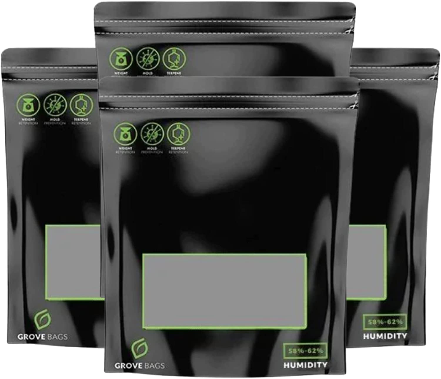 Grove Bags – TerpLoc Curing & Storage Bags (1 Oz. – 4 Pack)