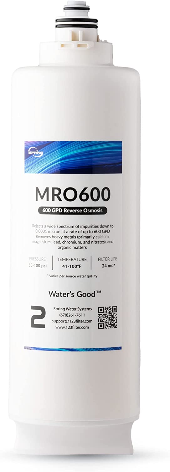 iSpring MRO600 RO Membrane Reverse Osmosis Replacement water Filter for RO600 Tankless Reverse Osmosis Water Filtration System