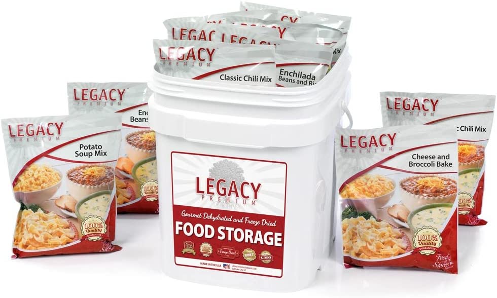 Long Term Gluten Free Food Storage: 60 Large Servings – 16 lbs Emergency Survival Meals – Disaster Insurance Supplies with 25 Year Shelf Life – Prepper