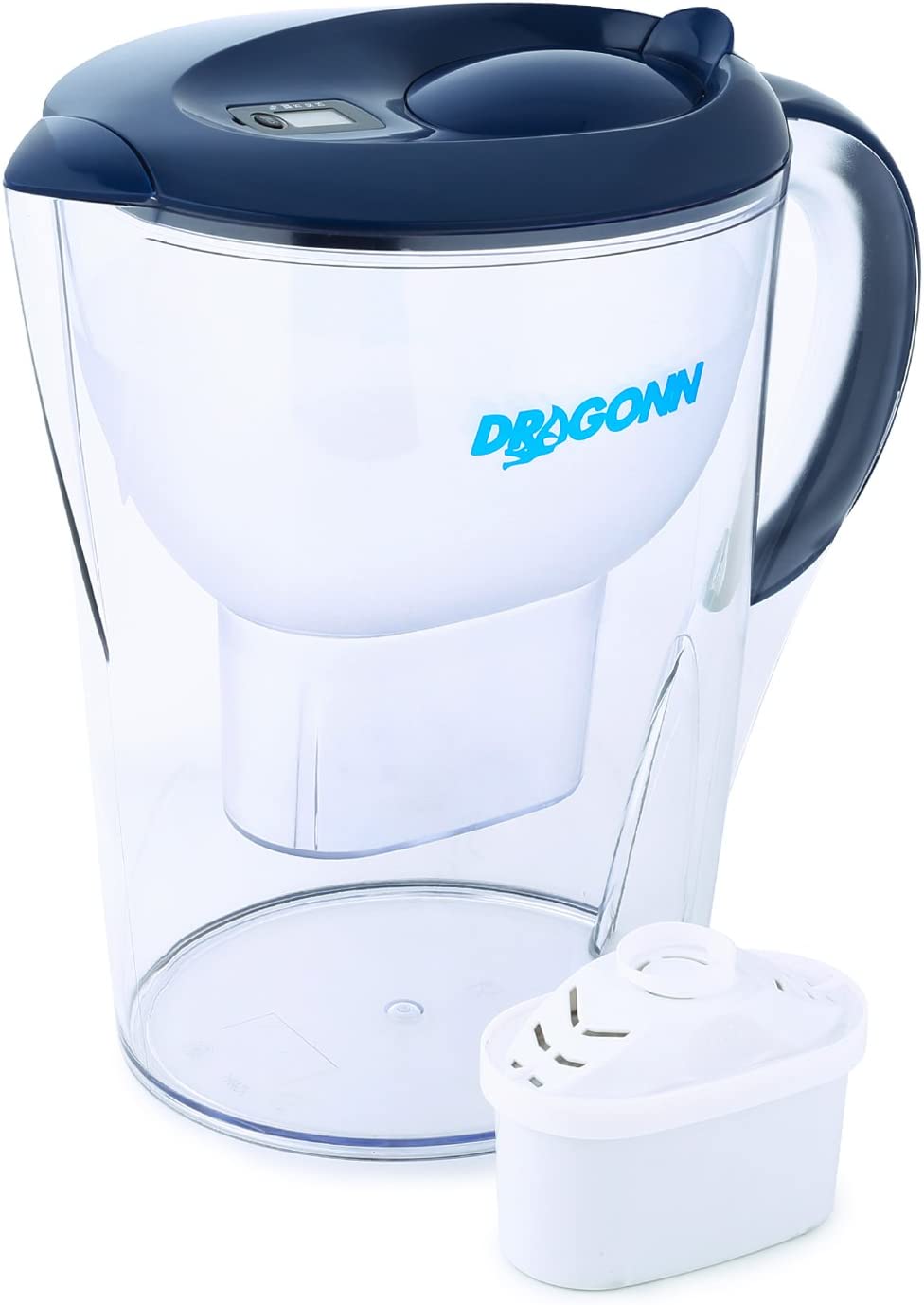 DRAGONN Alkaline Water Pitcher – 3.5 Liters, Free Filter Included, Removes Lead, Chlorine, Copper and More, PH 8.5-9.5 Enhanced 2019 Model, DN-KW-WP01