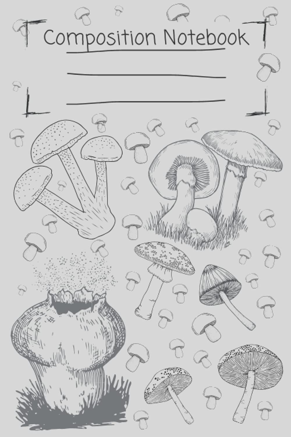Mushroom journal notebook cottagecore: Perfect gift for plants, fungi foraging, nature lovers, foragers, students and biologists lined notepad