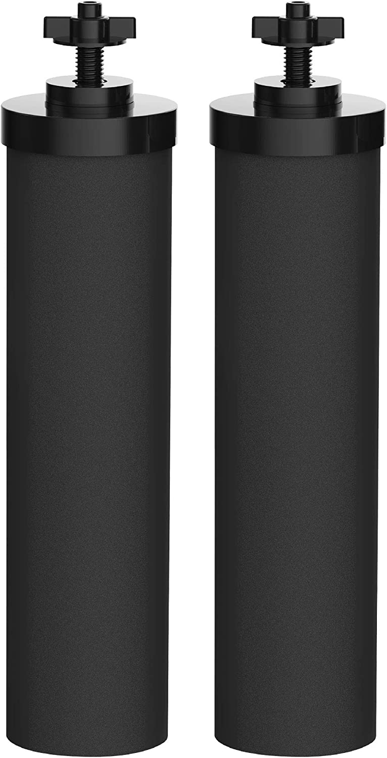 AQUA CREST Water Filter, Replacement for BB9-2 Black Purification Elements and Gravity Filter System, Pack of 2