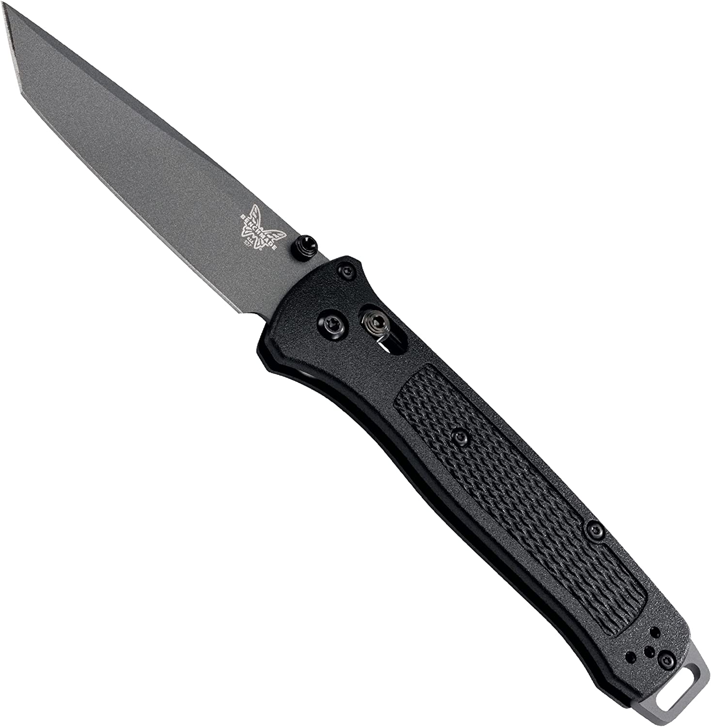 Benchmade – Bailout 537, EDC Tactical Folding Knife, Tanto Blade, Manual Open, Axis Locking Mechanism, Made in USA, Coated, Straight