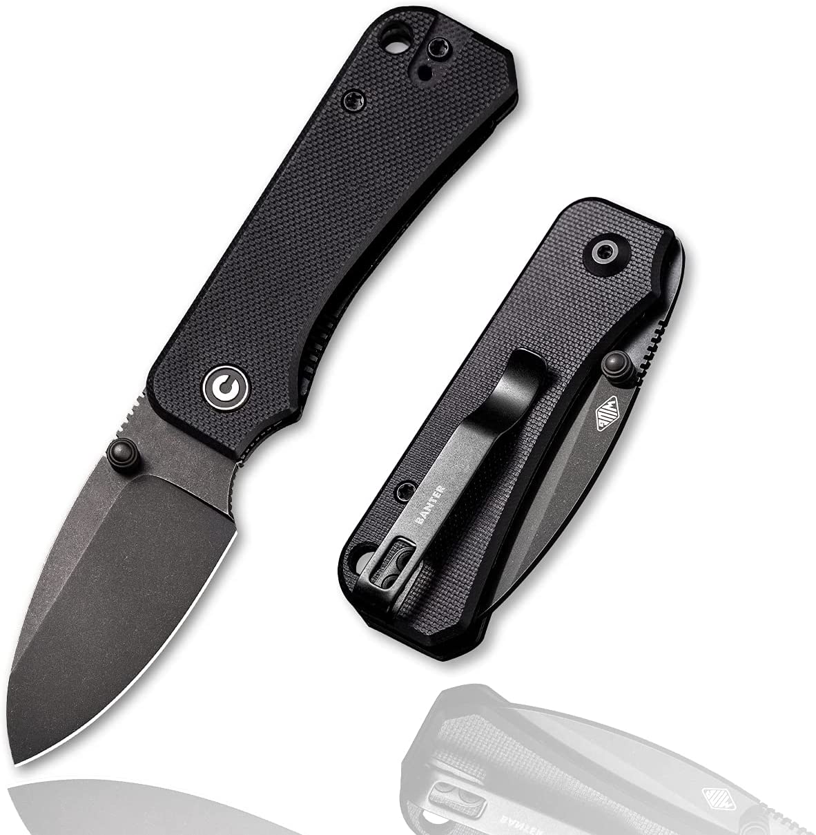 CIVIVI Baby Banter Pocket Folding Knife for EDC, 2.34" Blade Small Knife with Titanium Thumb Stud Opener C19068S-2