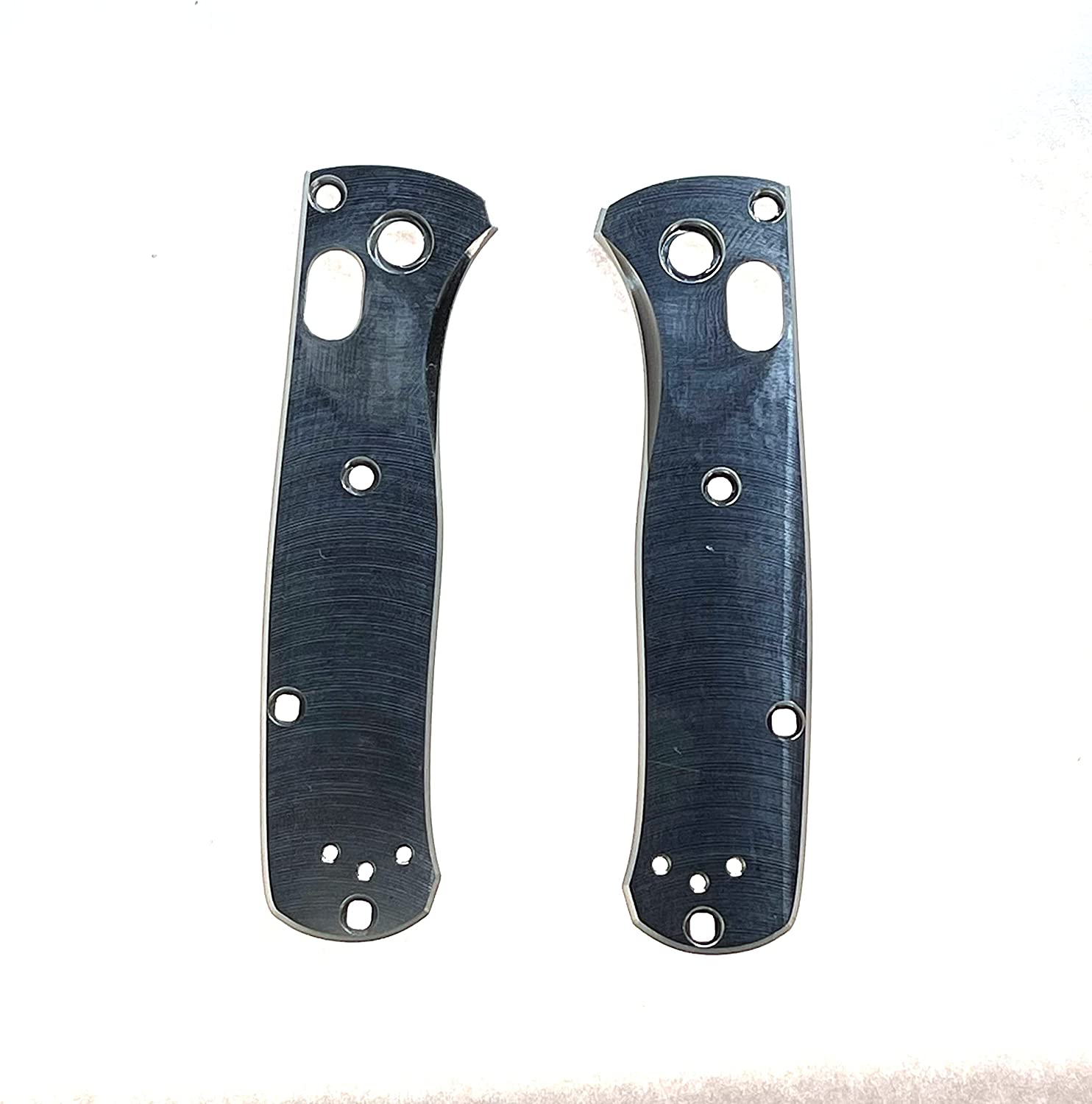 Billet Aluminum Compatible Replacement Scales for Benchmade Mini Bugout Smooth – Made in USA, Handle/Grip ONLY, Black