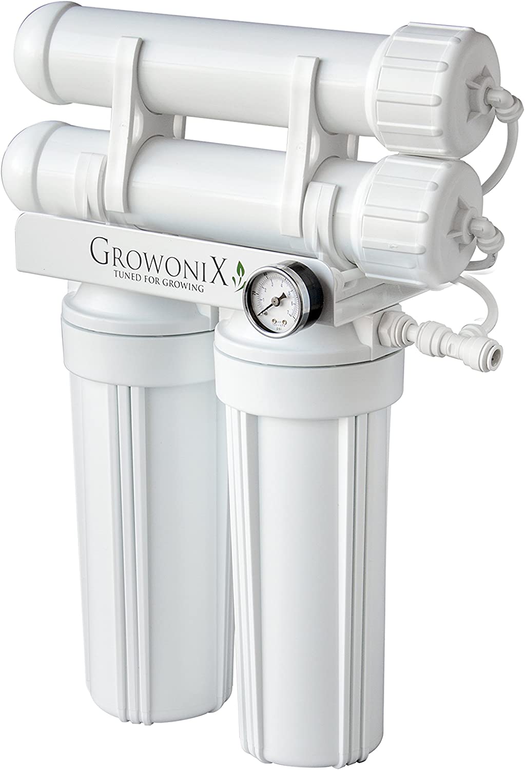GROWONIX EX400 Reverse Osmosis System Ultra High Flow Rate Water Purification Filter for Hydroponics Gardening Growing Drinking H20 Coffee Point of use On Demand Purifier Most Efficient Eco Water