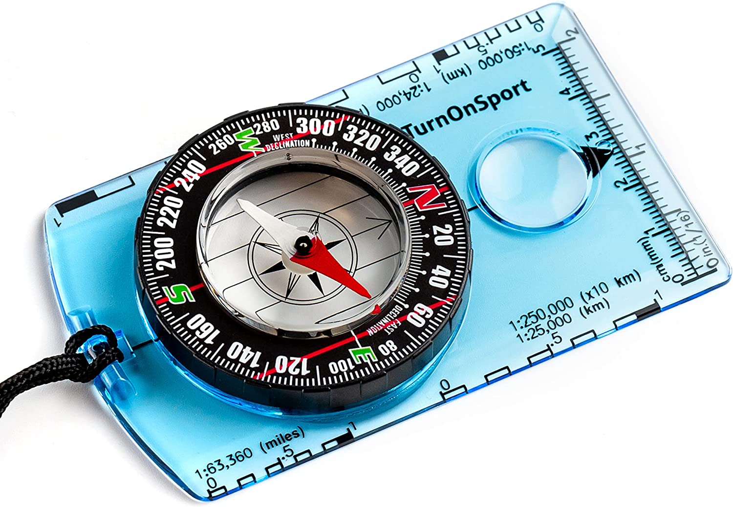 Orienteering Compass Hiking Backpacking Compass | Advanced Scout Compass Camping Navigation – Boy Scout Compass for Kids | Professional Field Compass for Map Reading – Best TurnOnSport Survival Gifts