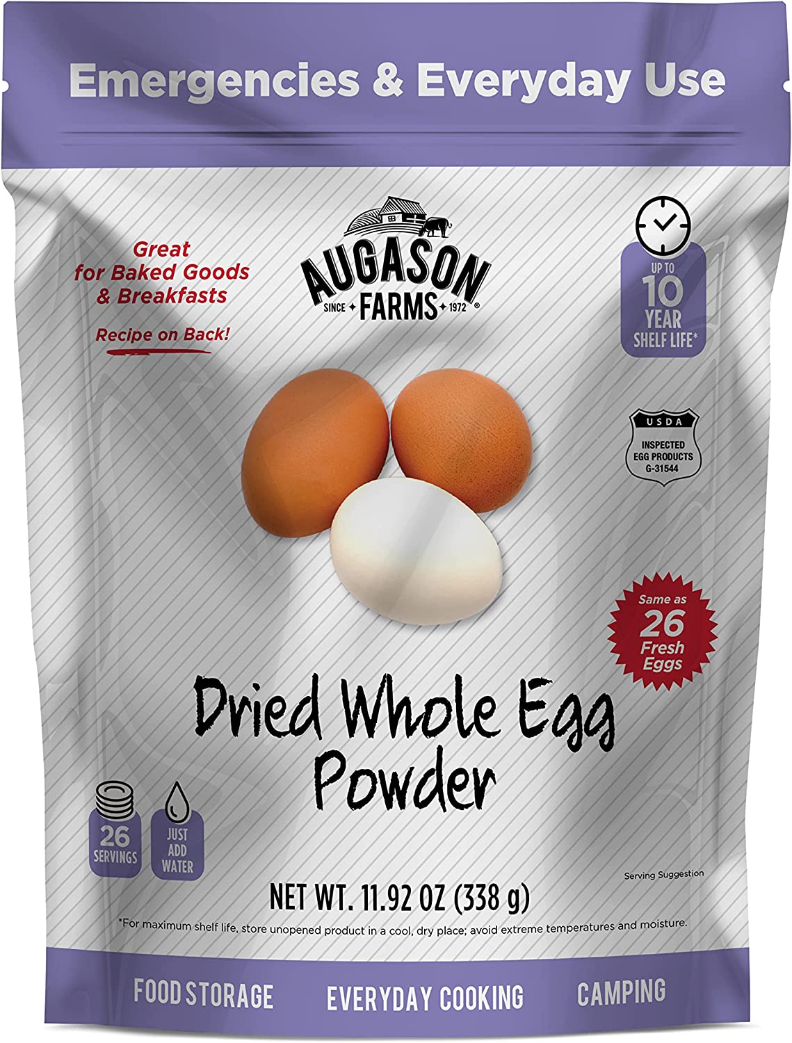 Caen Augason Farms Dried Whole Egg Powder