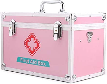 DITUDO First Aid Kit Lockable Medical Storage Box,Medical Survival Emergey Kit Bag (Size : 16ih)