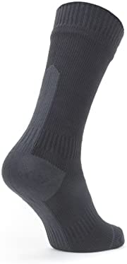 SEALSKINZ Unisex Waterproof All Weather Mid Length Sock With Hydrostop