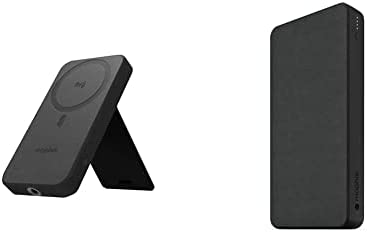 mophie Snap+ Powerstation Wireless Stand – Black & Powerstation XXL Power Bank – 20,000 mAh Large Internal Battery, (2) USB-A Ports and (1) 18W USB-C PD Fast Charging Input/Output Port