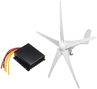 300W Wind Turbine Generator Kit with 5 Blade, Wind Generator Kit with Charge Controller Wind Power Generator for Wind Solar System (Color : 48v)