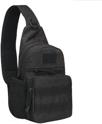 Men Backpack Molle Tactical Sling Chest Bag Assault Pack Messenger Shoulder Bag For Outdoor Casual Hiking Camping