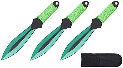 KCCEDGE BEST CUTLERY SOURCE Tactical Knife Survival Knife Hunting Knife 6.75″ Tear Drop Throwing Knives Set Fixed Blade Knife Razor Sharp Edge Camping Accessories Survival Kit Tactical Gear 74038