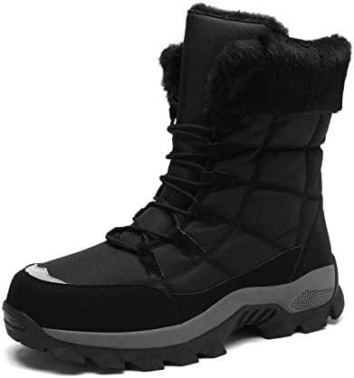 SANOSSI Womens’s Snow Boots Waterproof Winter Warm Non-Slip Outdoor Comfortable Cold Weather Shoes for Men