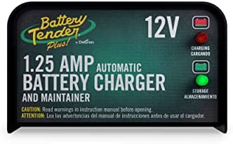 Battery Tender Plus 12V Battery Charger and Maintainer: 1.25 AMP Powersport Battery Charger and Maintainer for Motorcycles, ATVs, UTVs – Smart 12 Volt Automatic Float Charger – 021-0128