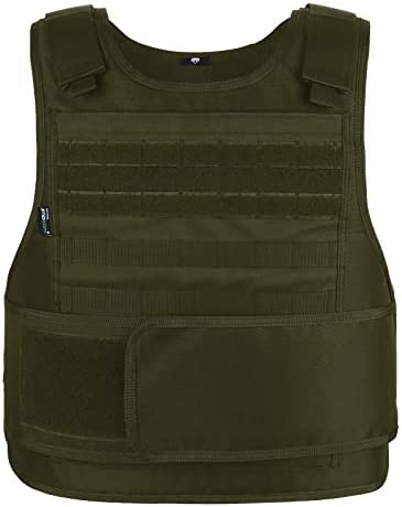 MGFLASHFORCE Tactical Vest for Men, Security Police Fbi Airsoft Vest