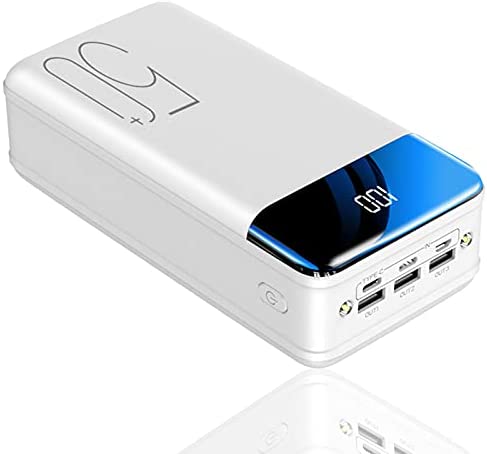 CDBK Portable Charger Power Bank 50000mAh, Ultra-High Capacity USB-C Phone Charging with LCD Display and LED Flashlight, 3 USB Output External Battery Pack Compatible with iPhone Samsung iPad etc