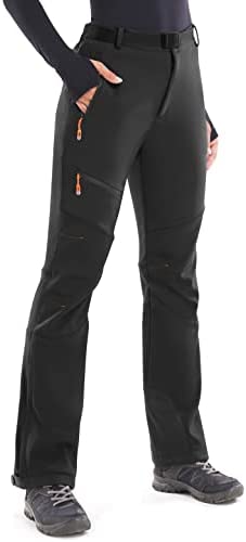 Heathyoga Women’s Snow Pants Waterproof Ski Pants for Women Snowboard Pants Women’s Hiking Pants Fleece Cargo Pants