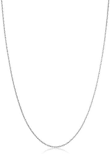 Kooljewelry Sterling Silver or Yellow Gold and Sterling Silver Rope Chain Necklace For Women (1.1 mm, 1.5 mm, 1.8 mm or 2.4 mm – Sizes from 14 to 30 inches long)