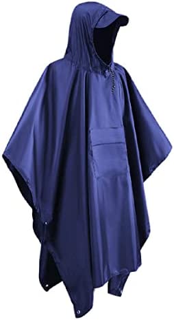 TRIWONDER Hooded Rain Poncho Waterproof Raincoat Jacket for Men Women Adults