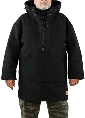 Winter Men’s Leisure Jacket, Men’s Wool Heavy Coat, Hooded Sweatshirt S-5XL