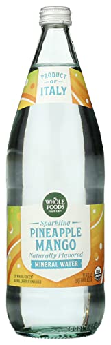 Whole Foods Market Organic Pineapple Mango Italian Sparkling Mineral Water, 33.8 FZ
