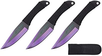 KCCEDGE BEST CUTLERY SOURCE Tactical Knife Survival Knife Hunting Knife 6.75″ Jack Ripper Throwing Knives Set Fixed Blade Knife Razor Sharp Edge Camping Accessories Survival Kit Tactical Gear 74083
