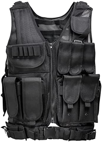 Himal Sports-Vest, 600D Encryption Polyester Adjustable Lightweight Combat-Vest for Games or Training
