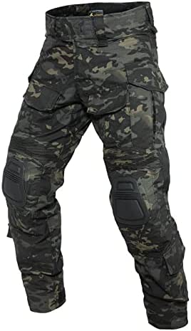 YEVHEV G3 Combat Pants Tactical Trousers Military Apparel Camouflage Clothing Paintball Gear with Knee Pads for Men